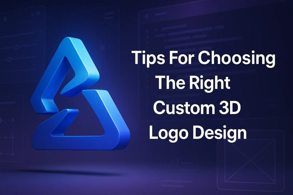 Make a bold statement with a custom 3D logo design.
